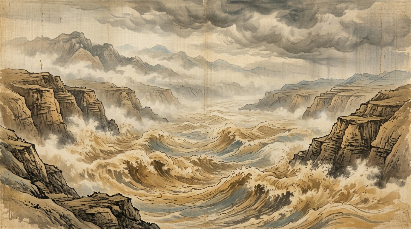 The Yellow River in full flood